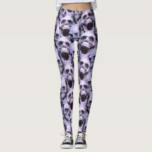 Leggings Crânes pourpres