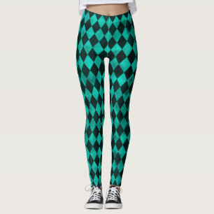 Leggings Crânes turquoise et série tournesol Design 13