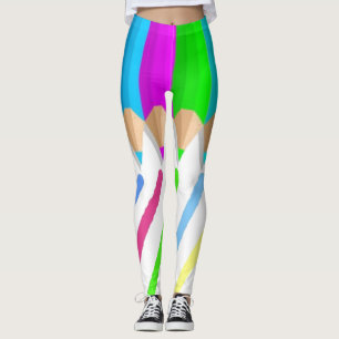 Leggings Crayons de couleur