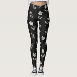 Leggings Création Boho Noir et Blanc