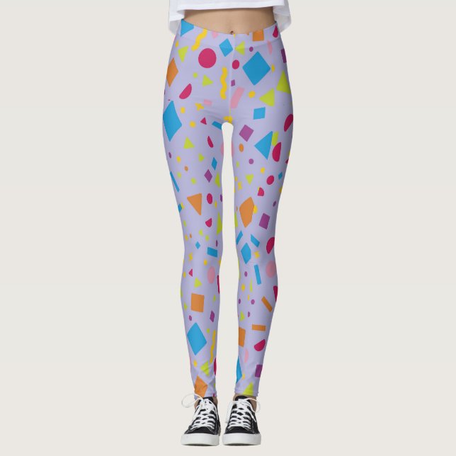 Leggings Création géométrique de la figure 3 (Devant)