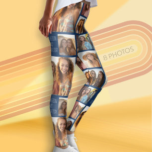 Leggings Créer un collage de photos personnalisé avec 8 pho