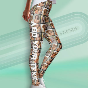 Leggings Créer un collage photo personnalisé avec 4 photos