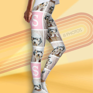 Leggings Créer un collage photo personnalisé avec 8 photos