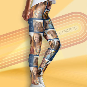 Leggings Créer un collage photo personnalisé avec 8 photos