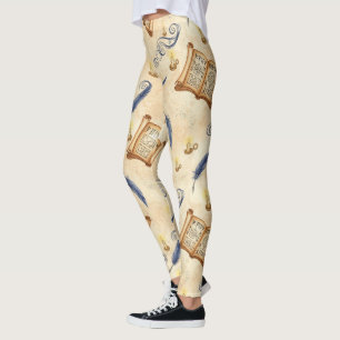 Leggings Créez Vos Propres Rouleaux de Sorts Magiques Plume