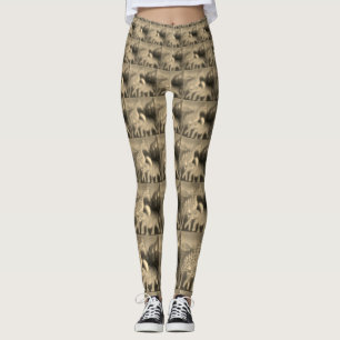 Leggings Créez votre propre Belle Giraffe Elephant imprimé