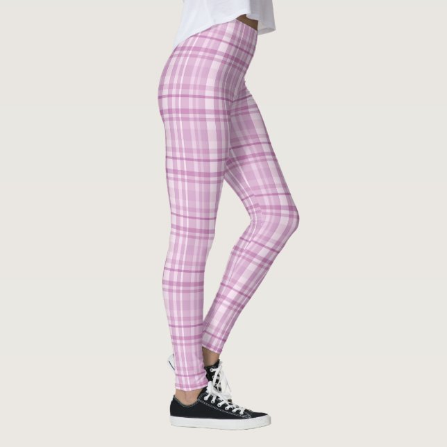 Leggings Créez votre propre Lavande Plaid violet (Droite)