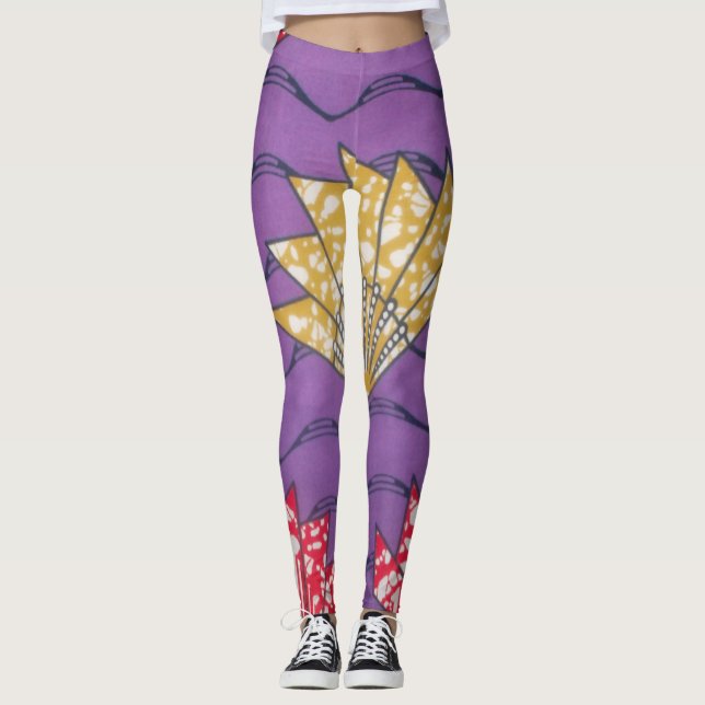 Leggings Créez votre propre Motif de vêtements africains vi (Devant)