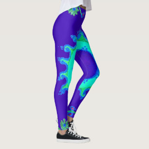 Leggings Créez votre propre Motif de vêtements bleu Iridesc