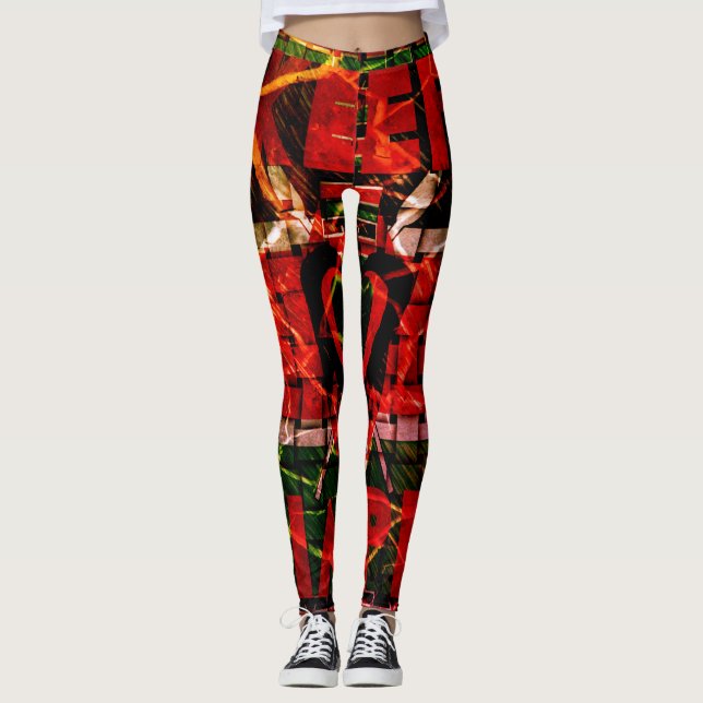 Leggings Créez votre propre pantalon de feu belle extraordi (Devant)