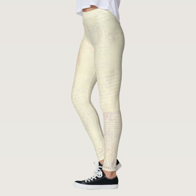 Leggings crème de vanille (Gauche)