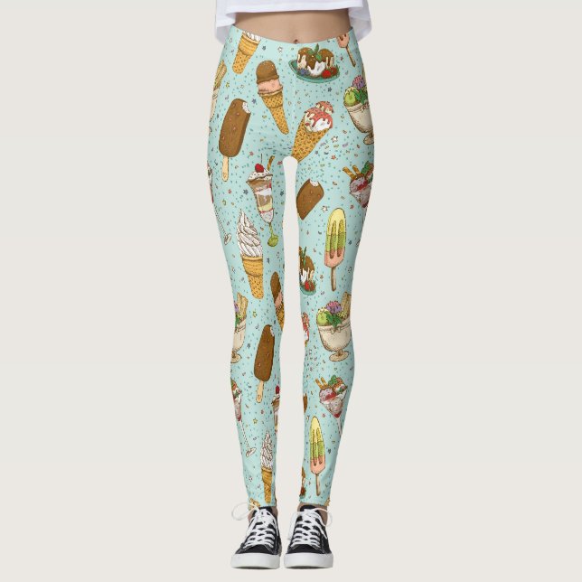 Leggings Crème glacée (Devant)