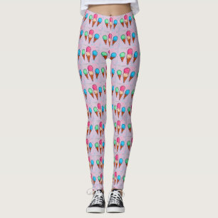 Leggings Crème glacée cônes jambières femmes