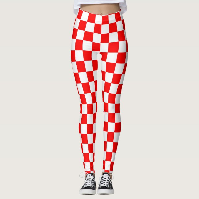 Leggings Croatie | Hrvatska | À damiers  (Devant)