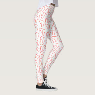 Leggings Crochet crochets Imprimer Artisanat Corail
