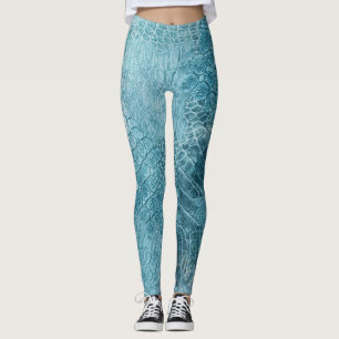Leggings Crocodile Batik : Textured Fabric Art