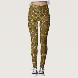 Leggings Crocodile : Closeup Texture Détail
