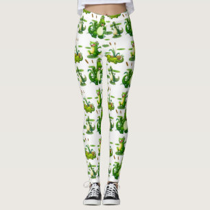 Leggings Crocodiles Dans L'Étang