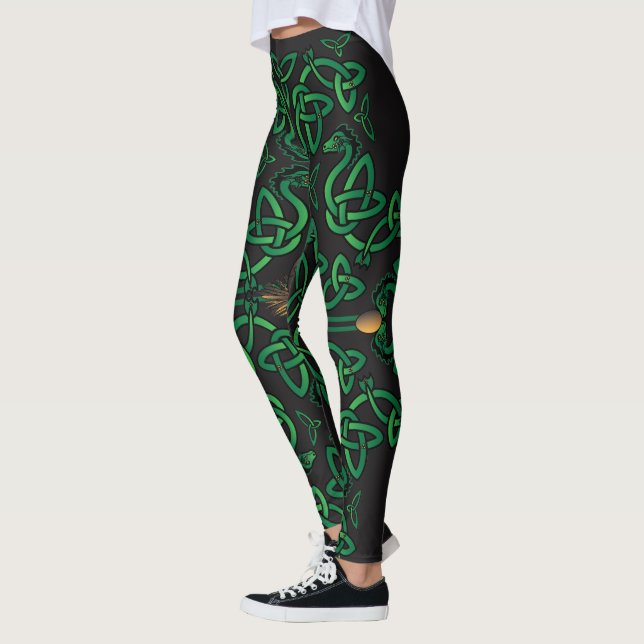 Leggings Croix celtique des oeufs de dragon (Gauche)
