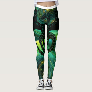 Leggings Cuissardes Dragon Emeraude