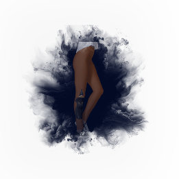 Leggings Cuissardes orange brûlé Chat noir Sorcière Hallowe