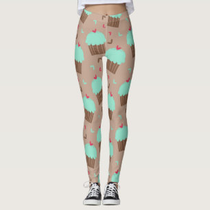 Leggings Cupcake à la menthe verte