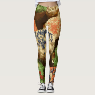 Leggings Cupcakes de Noël avec arroses