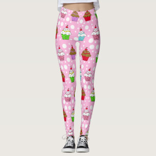Leggings Cupcakes Whimsical