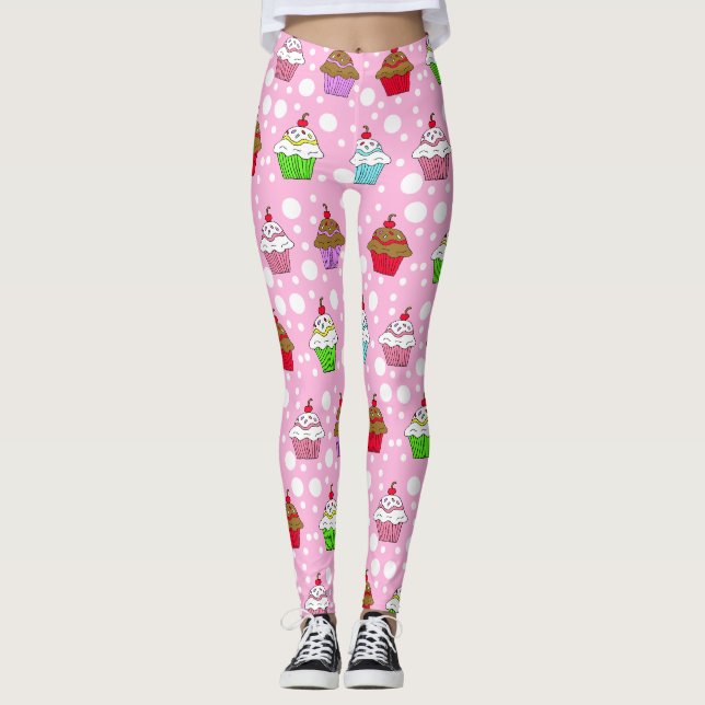 Leggings Cupcakes Whimsical (Devant)
