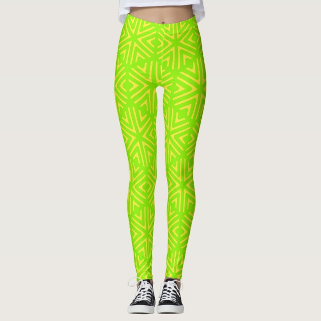Leggings cupidité verte (Devant)