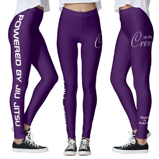 Leggings Custom Print Jiu Jitsu Crew Purple Spats