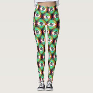 Leggings Cute All-Visualiser Alien Oeil Thunder_Cove