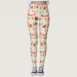 Leggings Cute chat Profitez de la saison de Noël
