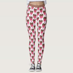 Leggings Cute Cupcake Sweet Dessert boulangerie Motif de gâ