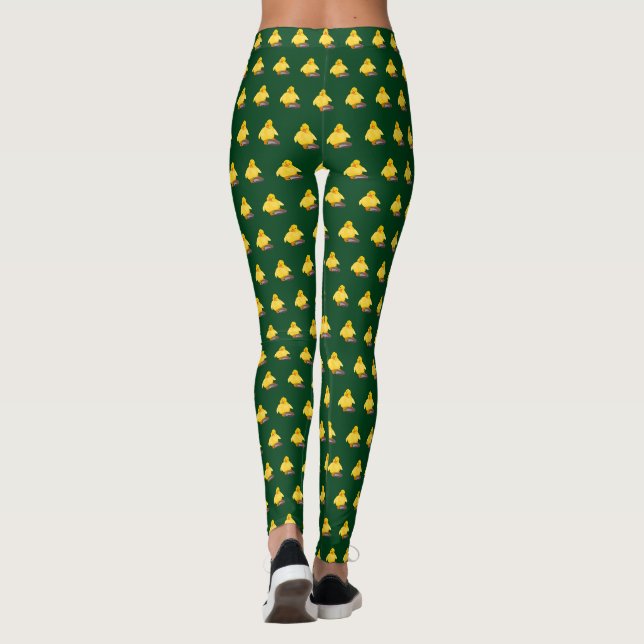 Leggings Cute Jaune Jambes De Canard Tes Couleurs (Dos)