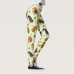 Leggings Cute Kiwi Birds Motif