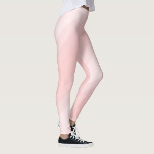 Leggings Cute Moderne Pastel Lumière Pêcher Élégantes Strip
