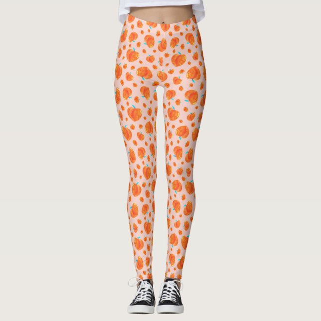 Leggings Cute Motif de pêches (Devant)