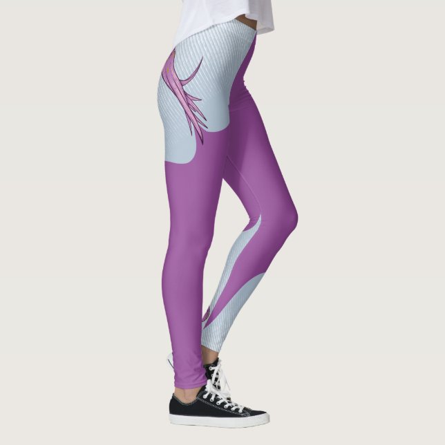 Leggings Cute pink octopus swimming (Droite)