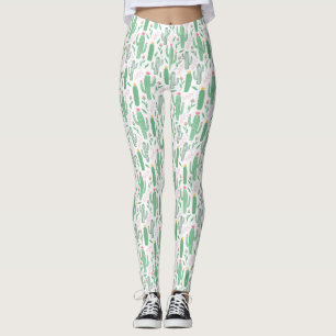 Leggings Cute Prickly Cactus Motif