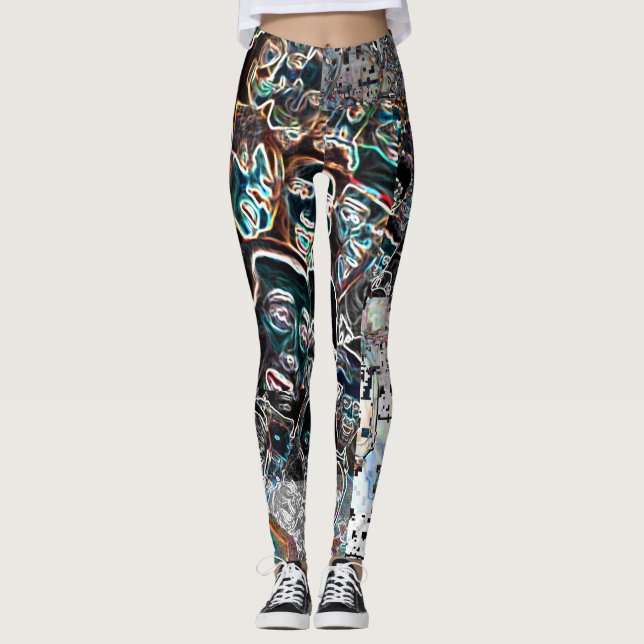 Leggings Cyberdazze Légendes anti-reconnaissance faciale #3 (Devant)