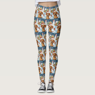 Leggings Dachshund Winter Wonderland Christmas Joy