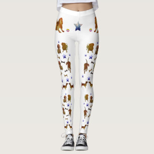 Leggings Dachshunds & Stars Art