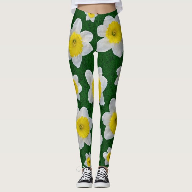 Leggings Daffodiques de printemps (Devant)