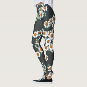 Leggings Daisy Daisies Floral