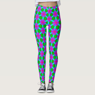 Leggings d'alimentation à fleur rétro