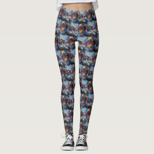 Leggings Dalmatien Fête de Noël
