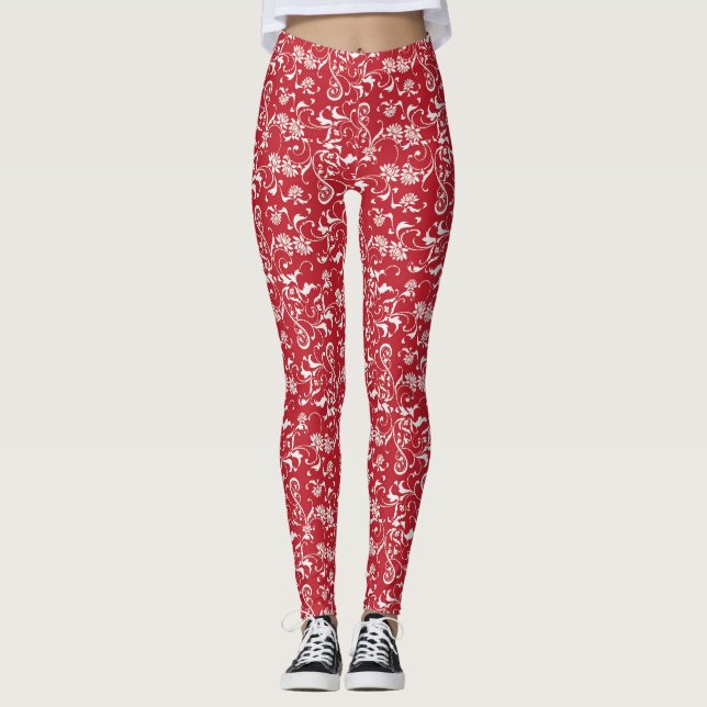 Leggings Damas rouge (Devant)