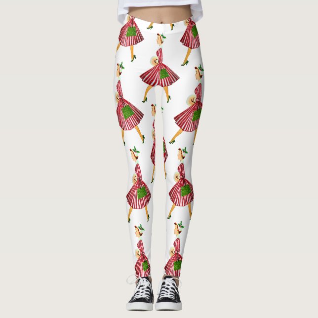 Leggings dame de noël (Devant)